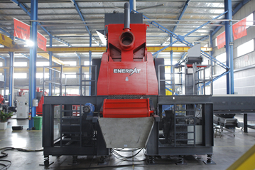 上海某資源再生公司定制鋁合金門窗破碎線客戶現場