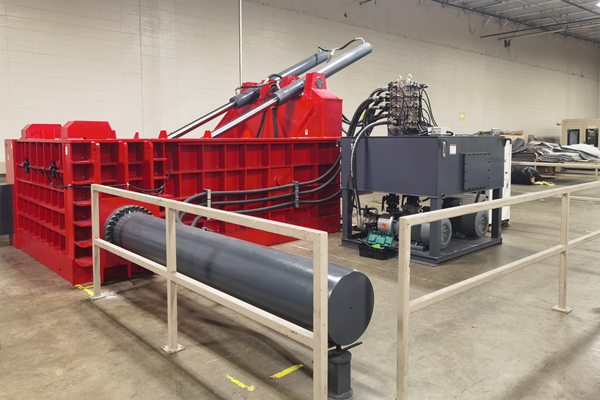 北美洲某家具行業(yè)定制彈簧壓塊機案例